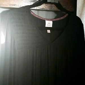 NWOT never worn black silky beautiful blouse